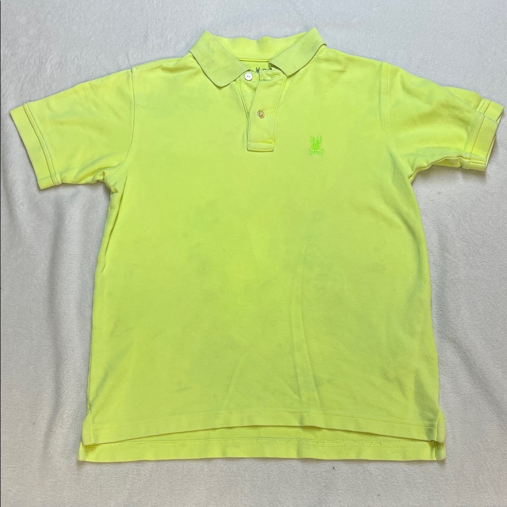 Psycho Bunny Bright Yellow Kids Polo